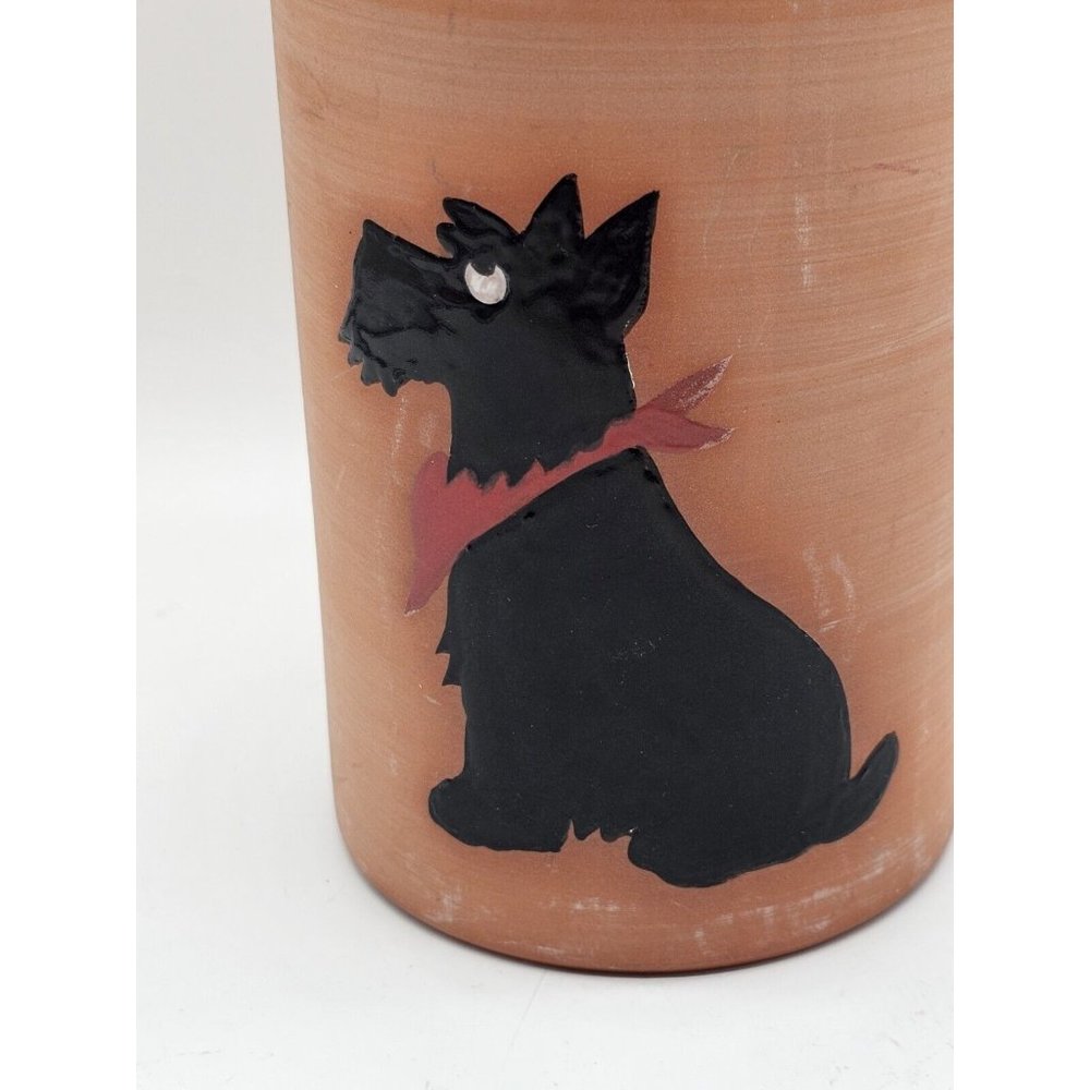 Zeppa Studios Kent Ct Terracotta Wine Bottle Holder Scottish Terrier Dog "Whine" - Picture 6 of 10